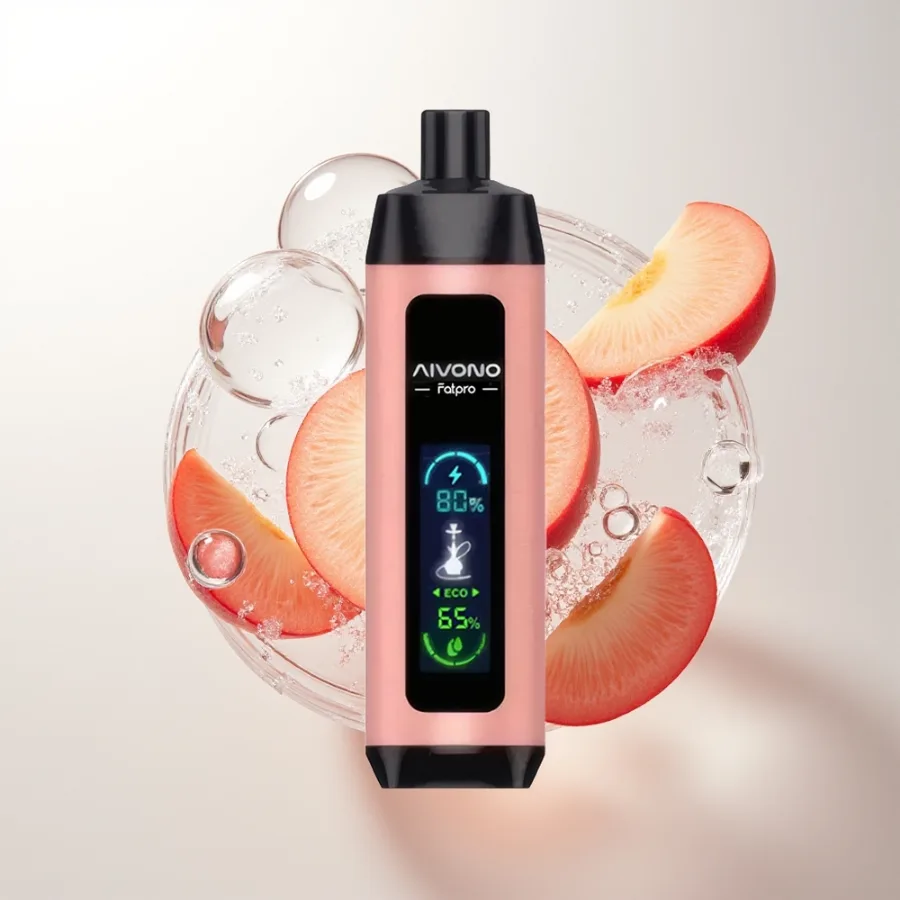 Aivono Aim Fatpro 22000 Puffs Rechargeable Mesh Peach Ice, disposable vape