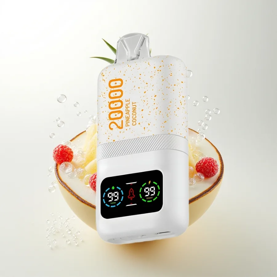 Aivono Aim Magic 20000 Puffs Dual Mesh LCD Pineapple Coconut, disposable vape