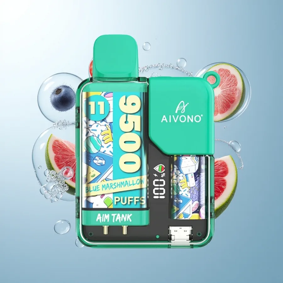 Aivono Aim-Tank 9500 Puffs 18ml E-Liquid Blue Marshmallow, disposable vape