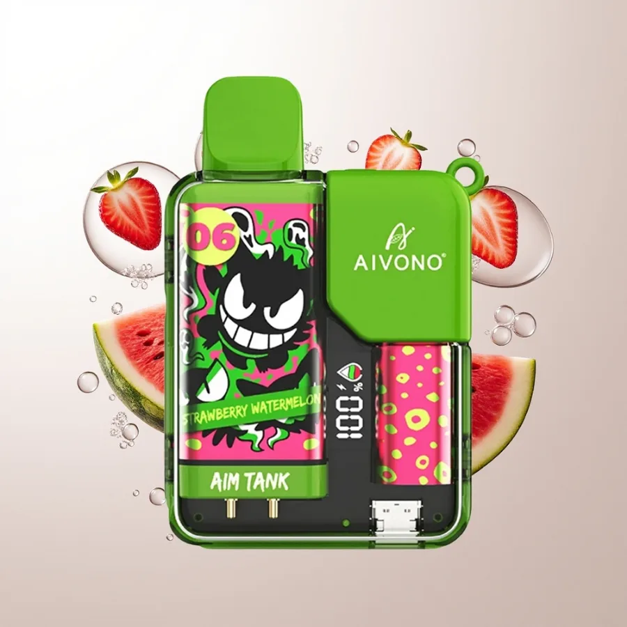 Aivono Aim-Tank 9500 Puffs 18ml E-Liquid Strawberry Watermelon, disposable vape
