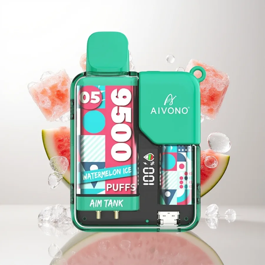 Aivono Aim Tank 9500 Puffs 18ml E-Liquid Watermelon Ice, disposable vape