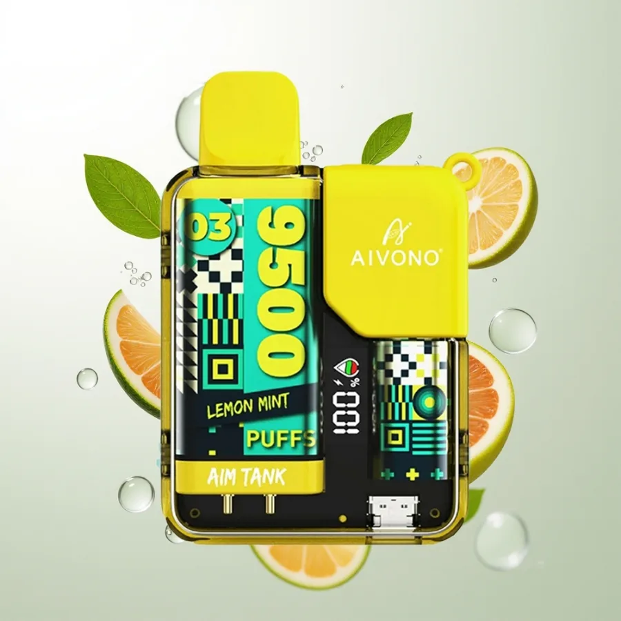 Aivono Aim-Tank 9500 Puffs 18ml Lemon Mint, disposable vape