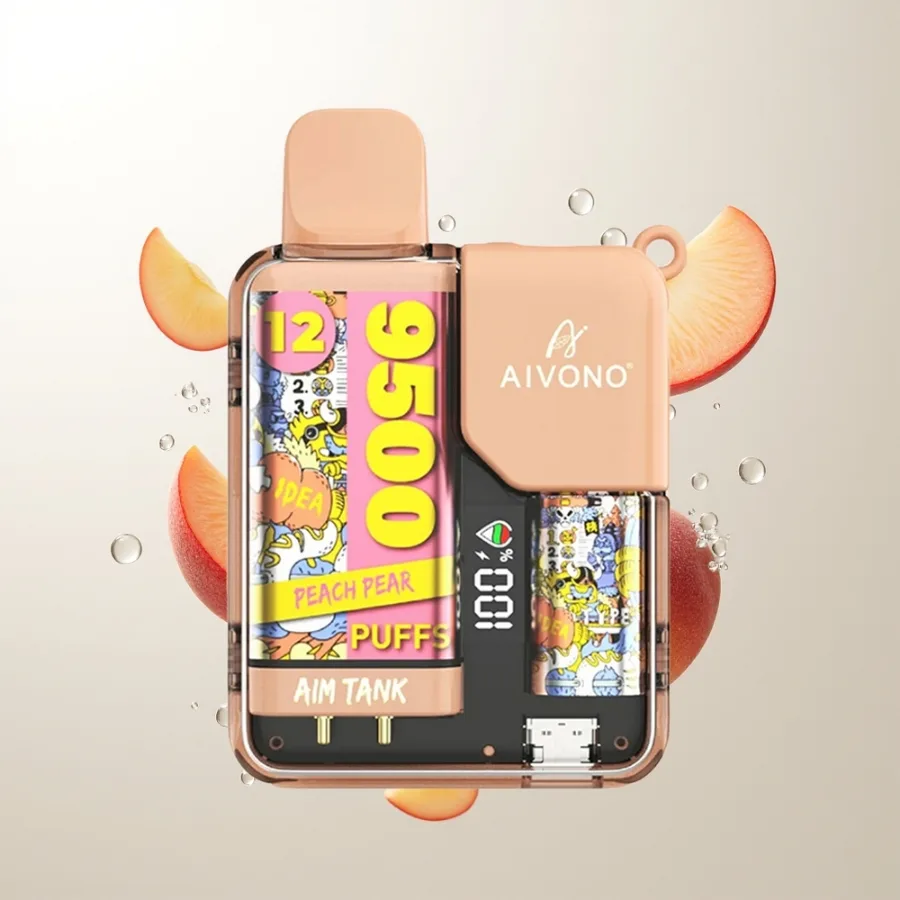 Aivono Aim Tank 9500 Puffs 18ml Peach Pear, disposable vape