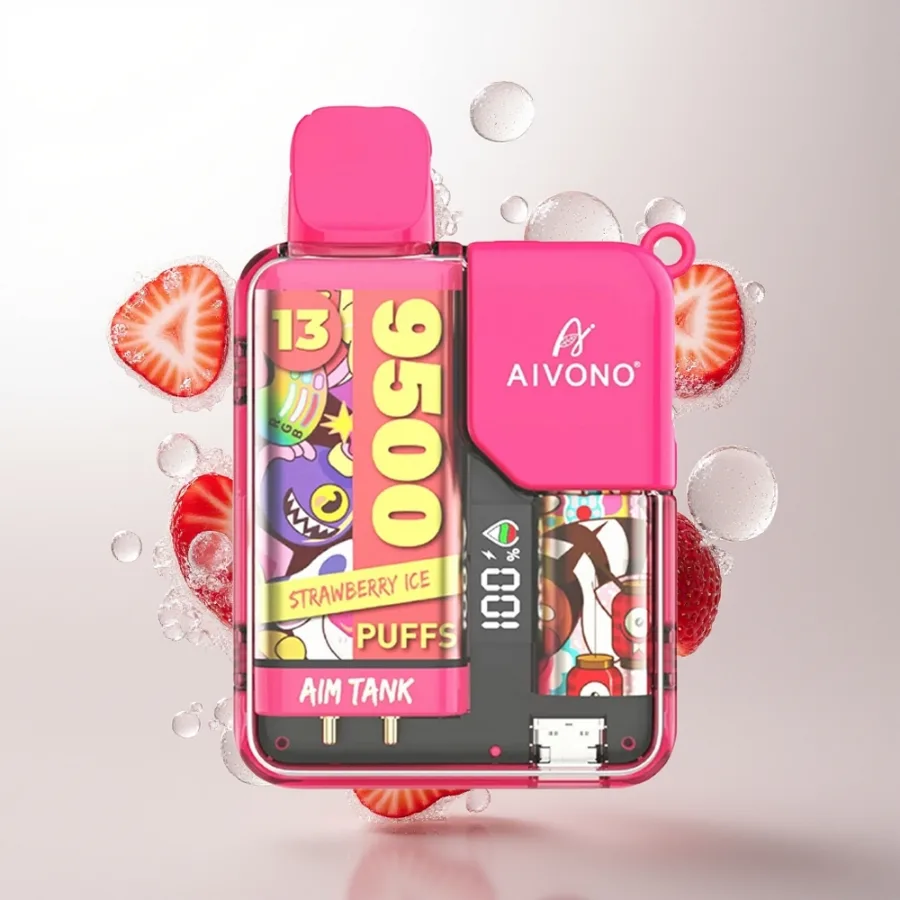 Aivono Aim Tank 9500 Puffs 18ml Strawberry Ice, disposable vape
