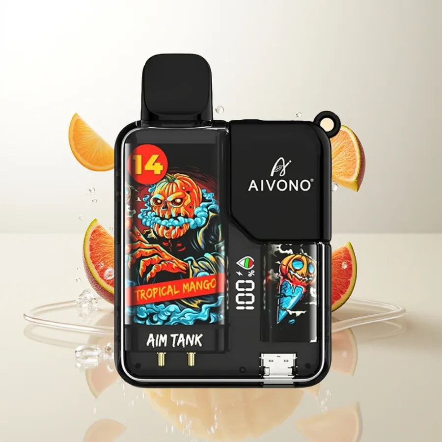 Aivono Aim Tank 9500 Puffs 18ml Tropical Mango, disposable vape