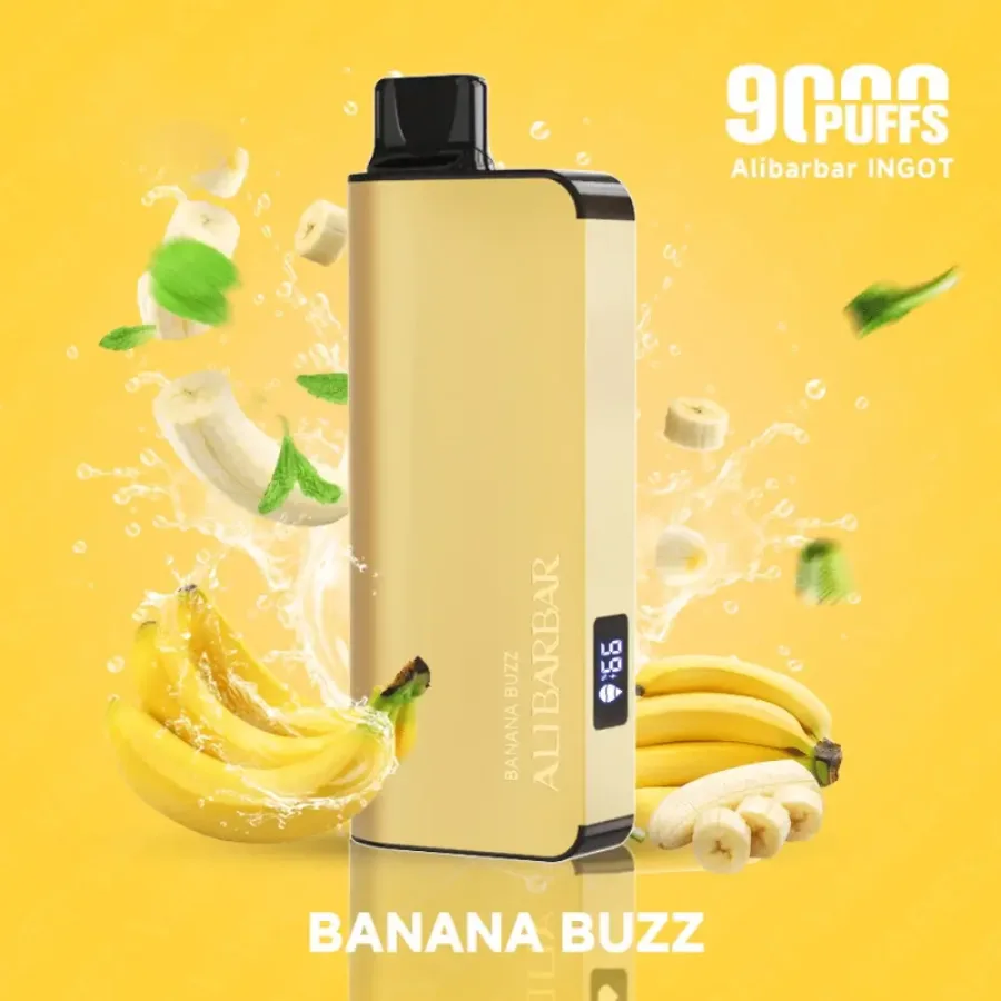 Banana Buzz Alibarbar Ingot 9000 Vape, disposable vape