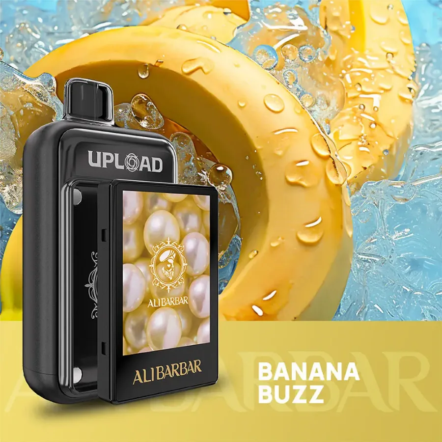 Banana Buzz Alibarbar Upload 25000 Vape, disposable vape
