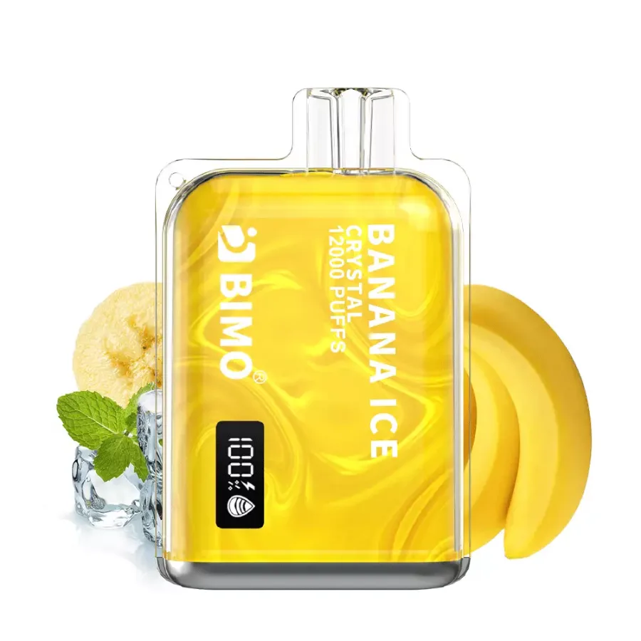 Bimo Crystal 12000 – Banana Ice, disposable vape