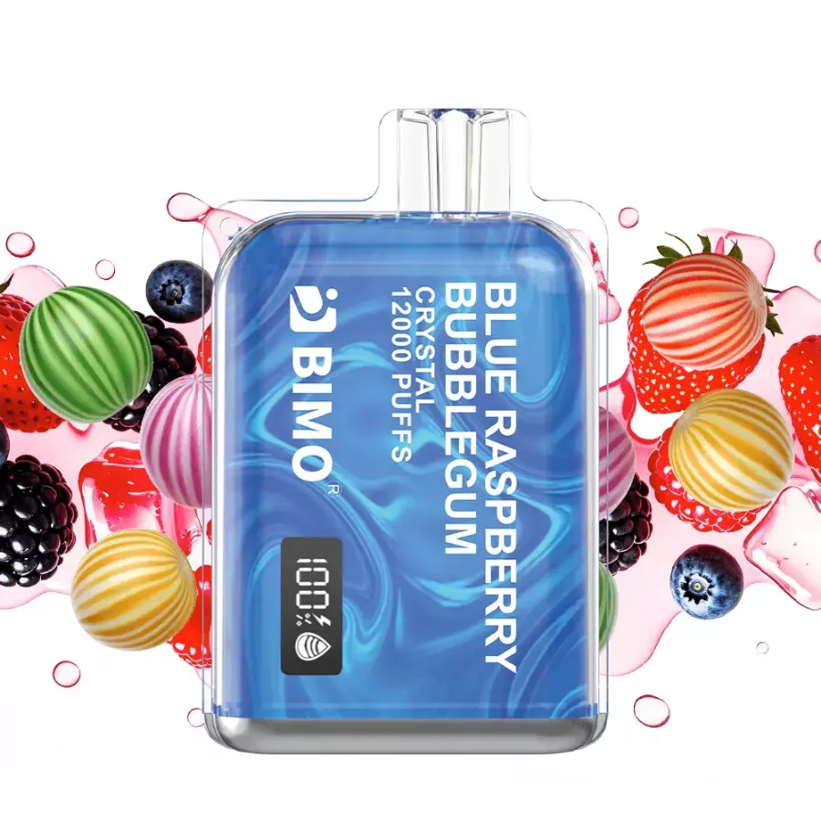 Bimo Crystal 12000 – Blueberry Raspberry Bubblegum, disposable vape