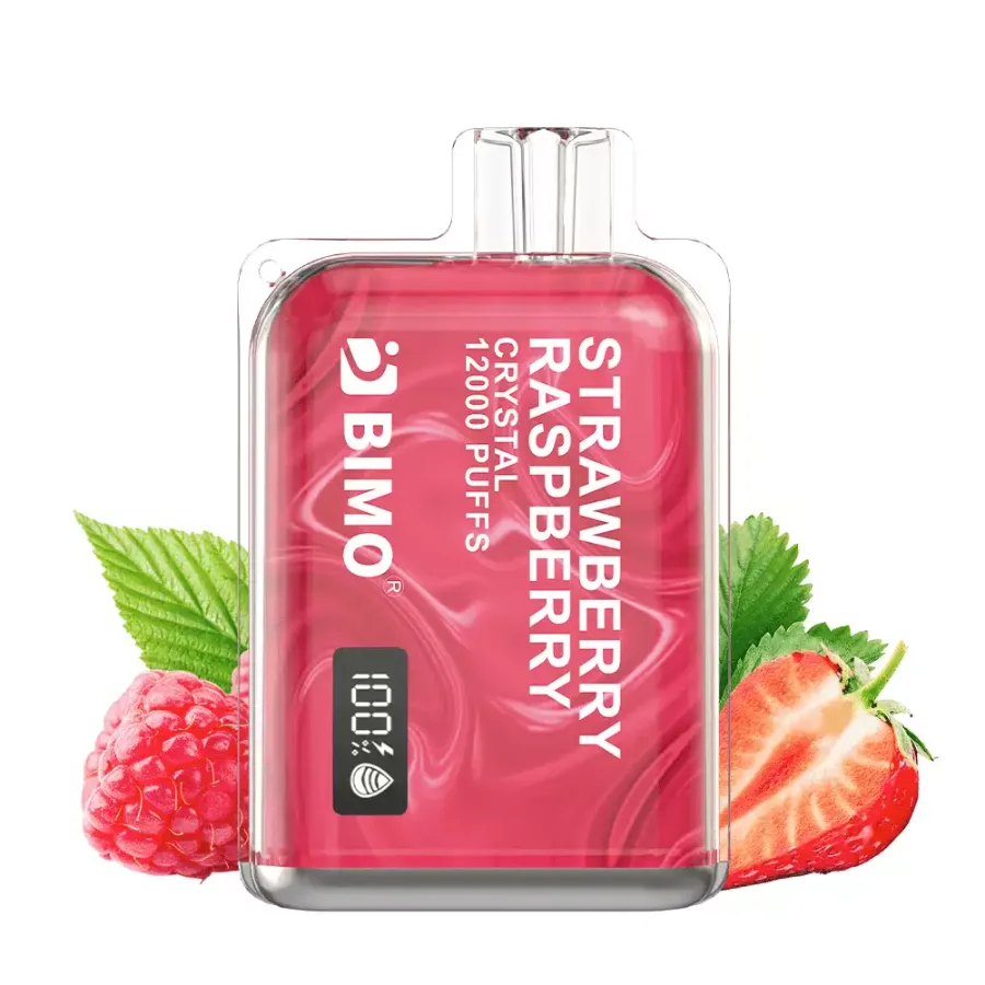 Bimo Crystal 12000 – Strawberry Raspberry, disposable vape