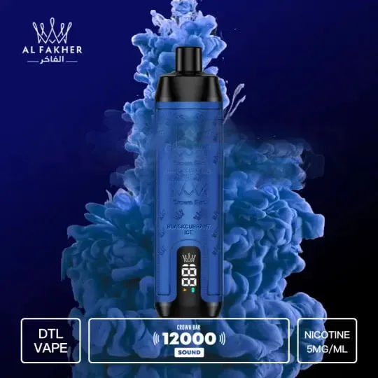 Blackcurrant Ice Al Fakher Crown Bar, disposable vape