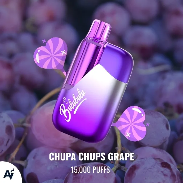 Bulubulu Chupa Chups Grape 15k Puffs, disposable vape