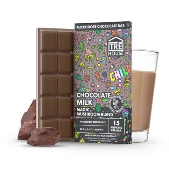 Chocolate Milk Magic Mushroom Chocolate Bar – Trē House, mushroom chocolate bar