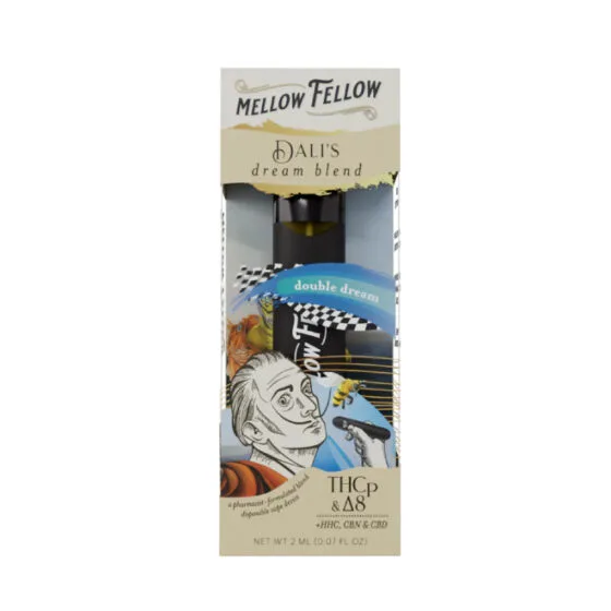 Dali’s Dream Blend HHC + Delta 8 THC Vape with CBD + CBN + THC-P – Double Dream – Mellow Fellow, THC vape pen