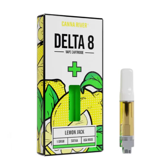 Delta 8 THC Cartridge – Lemon Jack – Sativa 1g – Canna River, THC vape cartridge