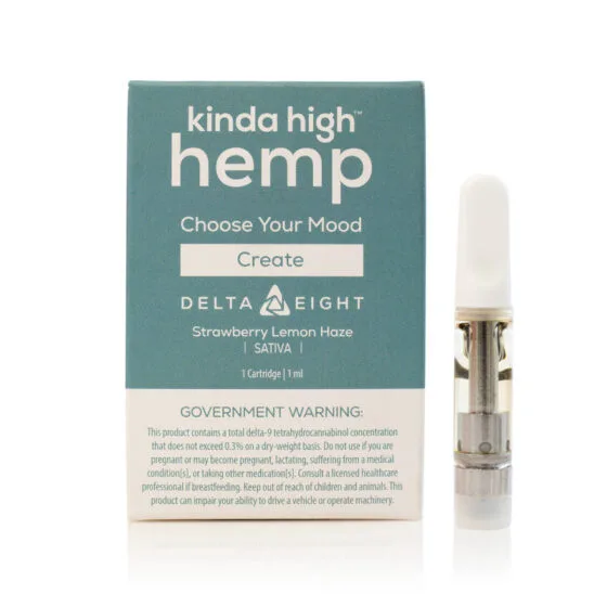 Delta 8 THC Vape Cartridge – Strawberry Lemon Haze – Kinda High Hemp, THC vape cartridge