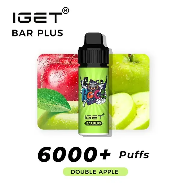 Double Apple – IGET Bar Plus 6000 Puffs, disposable vape