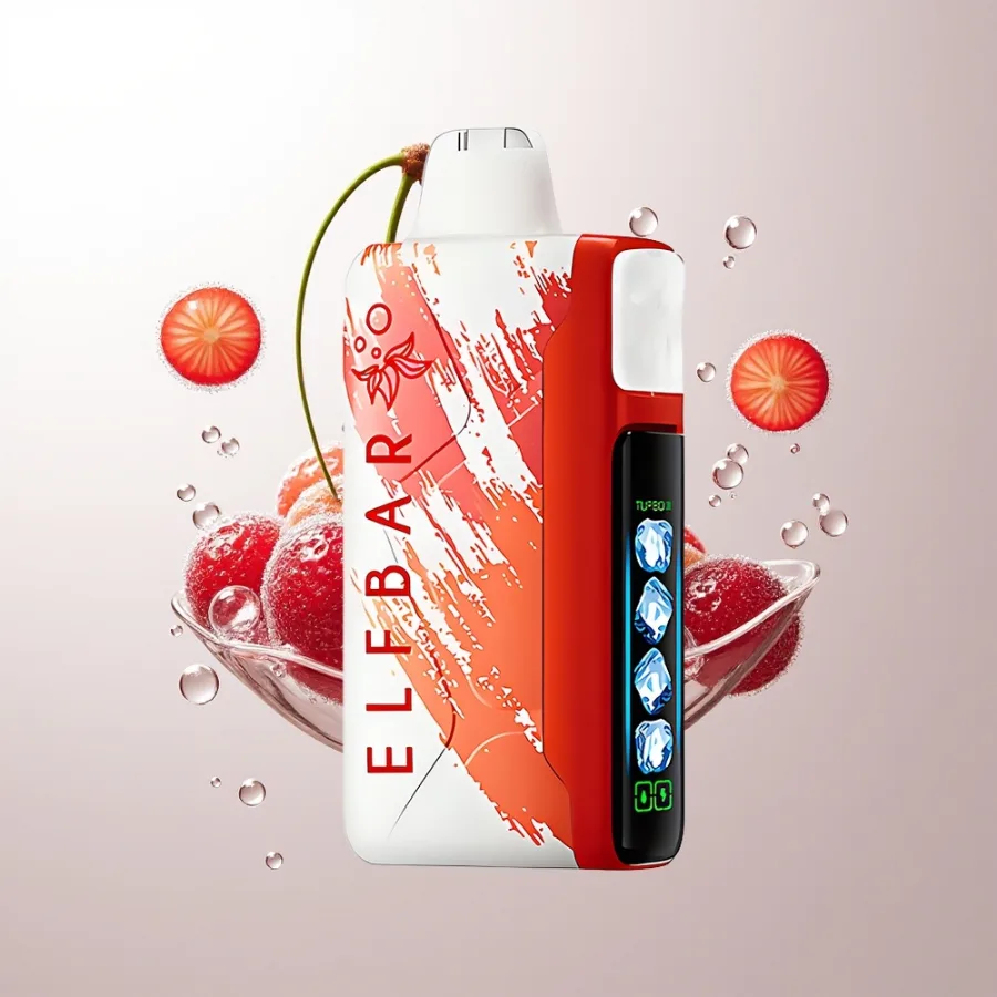 Elf Bar Ice King 40000 Puffs Rechargeable LCD Cherry Fuse, disposable vape