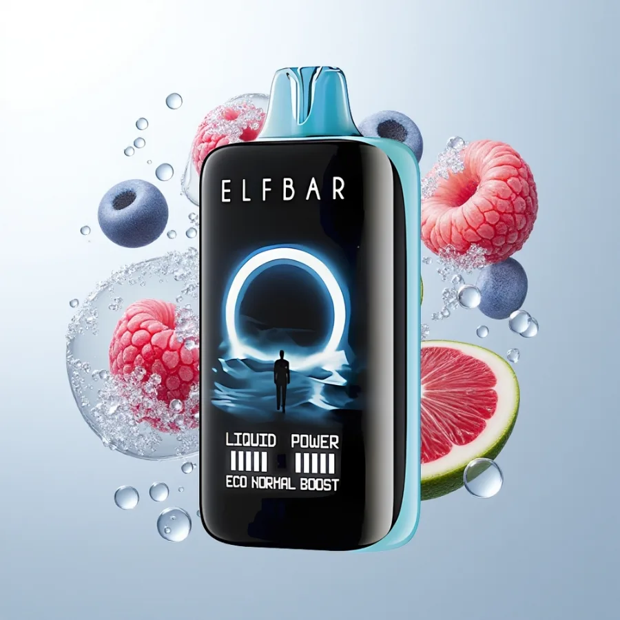Elf Bar Moonnight 40000 Puffs Rechargeable Blue Razz Ice, disposable vape