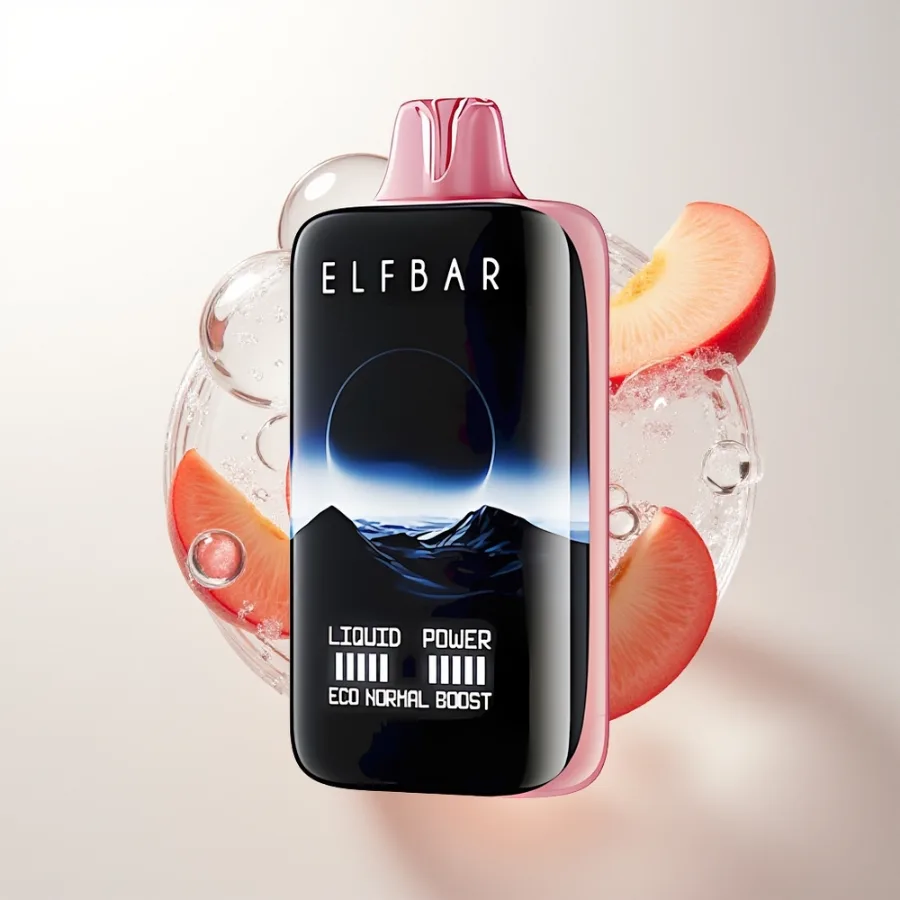Elf Bar Moonnight 40000 Puffs USB-C Rechargeable Peach Ice, disposable vape