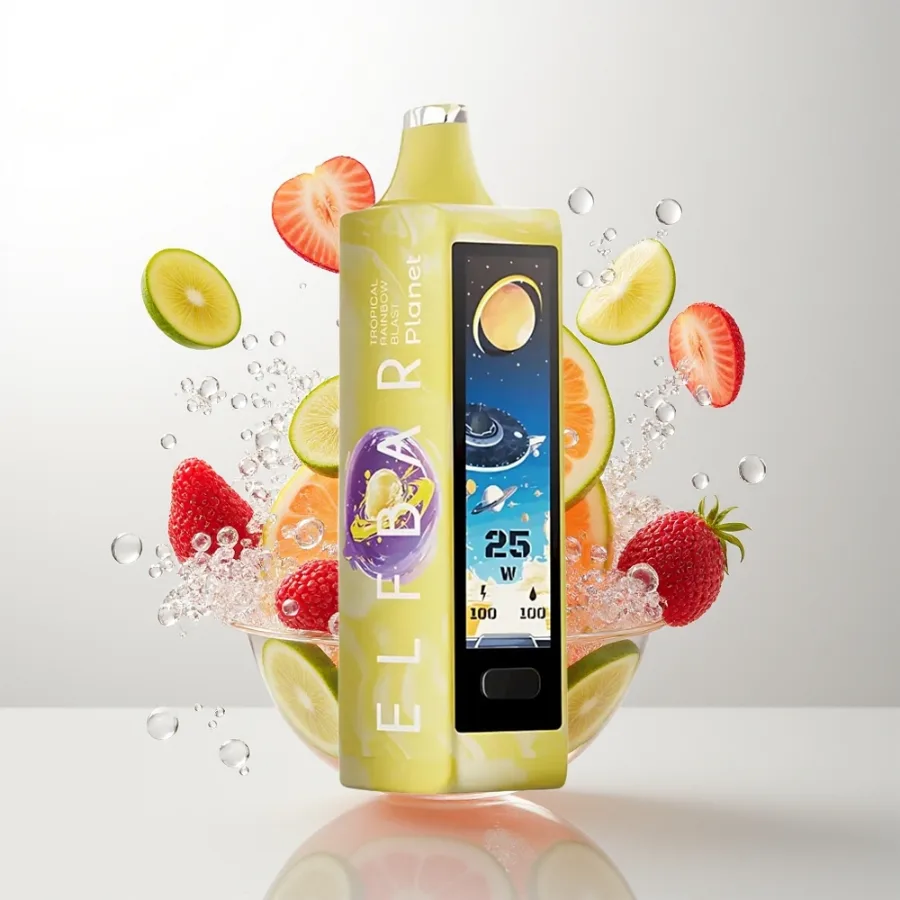 Elf Bar Planet 25000 Puffs 18ml Mesh Tropical Rainbow Blast, disposable vape