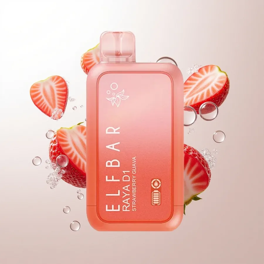 Elf Bar Raya D1 13000 Puffs Rechargeable Strawberry Guava, disposable vape