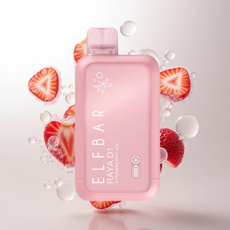 Elf Bar Raya D1 13000 Puffs Rechargeable Strawberry Ice, disposable vape