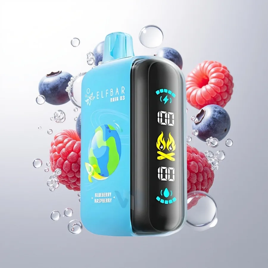 Elf Bar Raya D3 25000 Puffs 23ml 5% Blueberry Raspberry, disposable vape