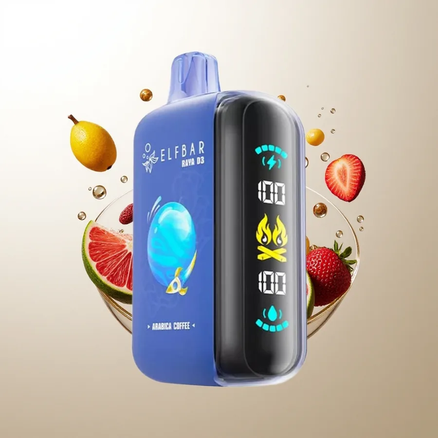 Elf Bar Raya D3 25000 Puffs 23ml Rechargeable Arabica Coffee, disposable vape