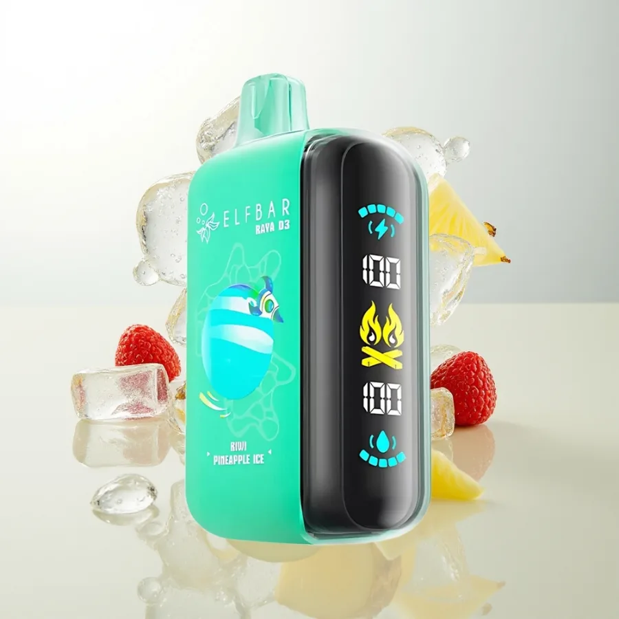 Elf Bar Raya D3 25000 Puffs 850mah 23ml Kiwi Pineapple Ice, disposable vape