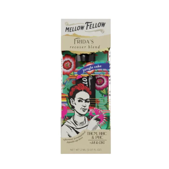 Frida’s Recover Blend THC Vape Pen with Thcm + HHC + D8 + CBD – Jungle Cake – Mellow Fellow, THC vape pen
