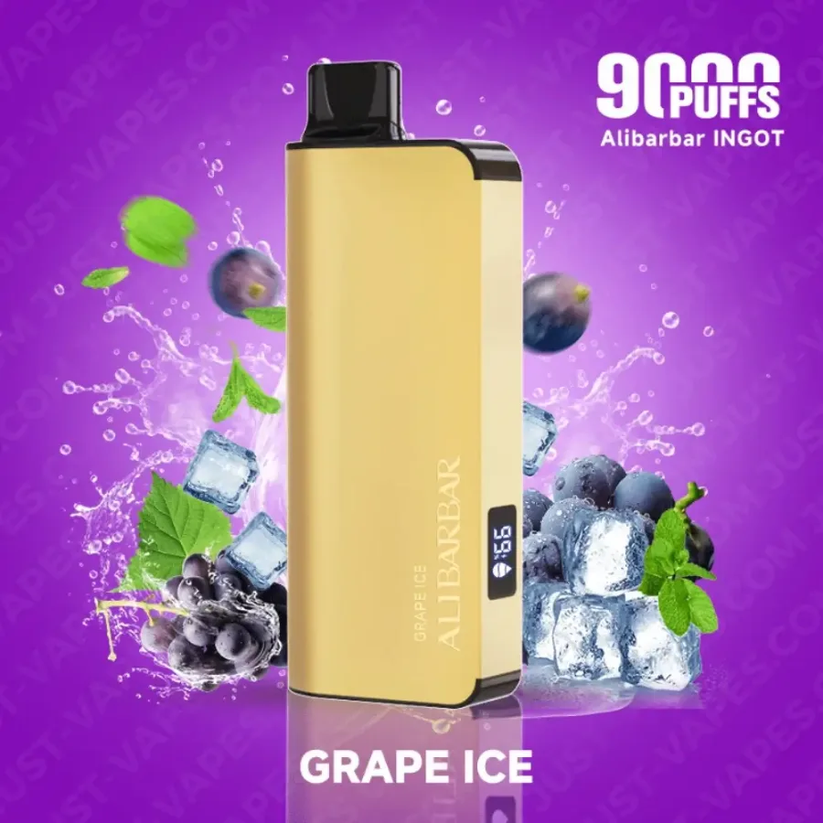 Grape Ice Alibarbar Ingot 9000 Vape, disposable vape