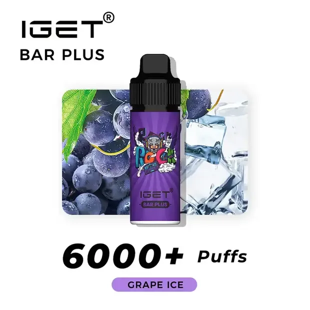 Grape Ice – IGET Bar Plus 6000 Puffs, disposable vape