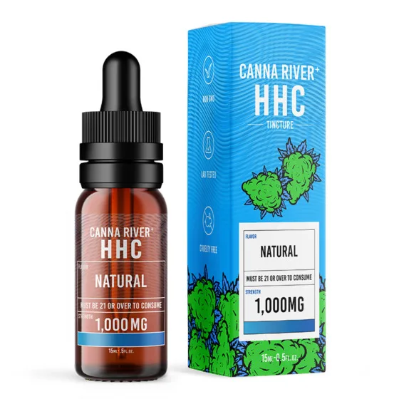 HHC Tincture – Natural Flavor – Canna River, THC oil tincture bottle