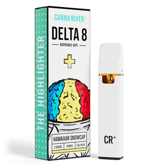 Highlighter Delta 8 THC Vape Pen – Hawaiian Snowcap – Hybrid 2g – Canna River, THC vape pen