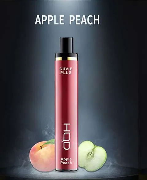 HQD Cuvie Plus Apple Peach, disposable vape