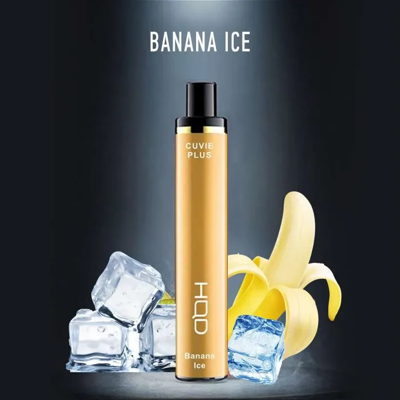 HQD Cuvie Plus Banana Ice, disposable vape