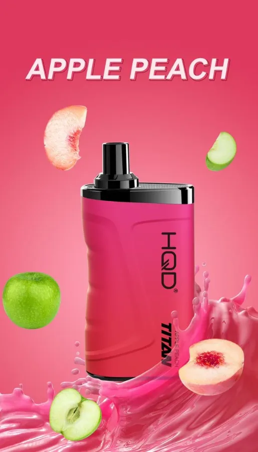 HQD Titan Apple Peach 7000 Puffs, disposable vape