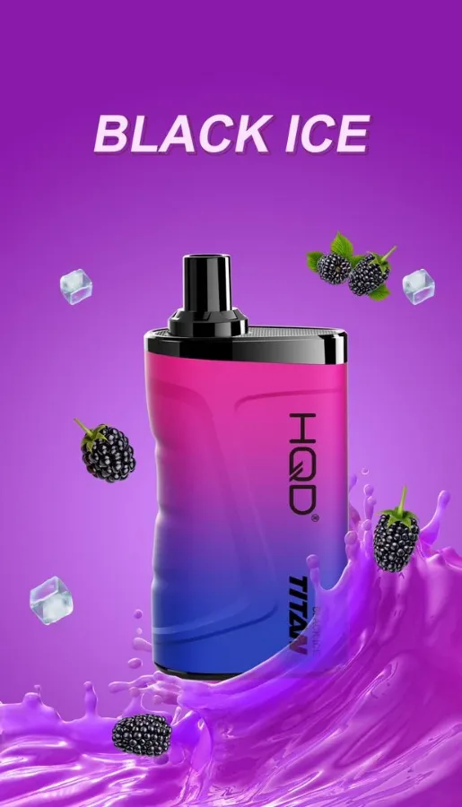 HQD Titan Black Ice 7000 Puffs, disposable vape