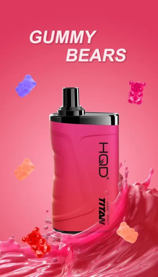 HQD Titan Gummy Bears 7000 Puffs, disposable vape