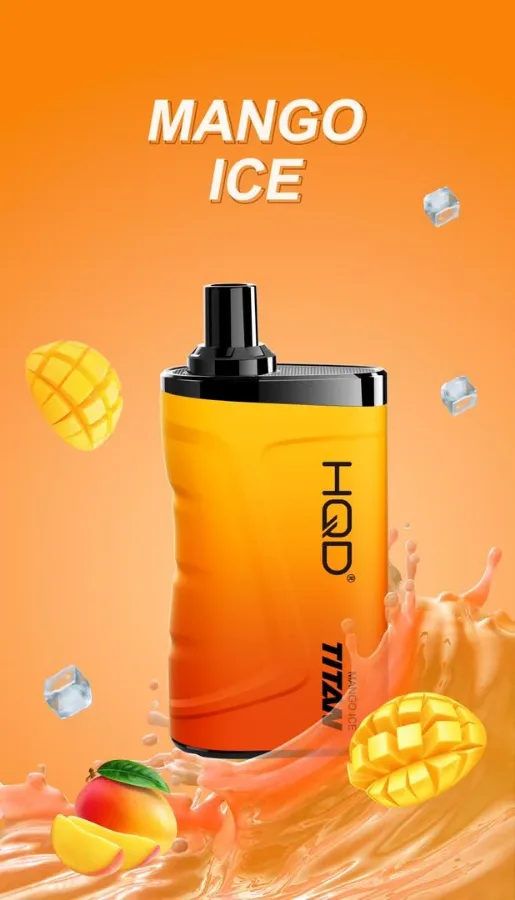 HQD Titan Mango Ice 7000 Puffs, disposable vape