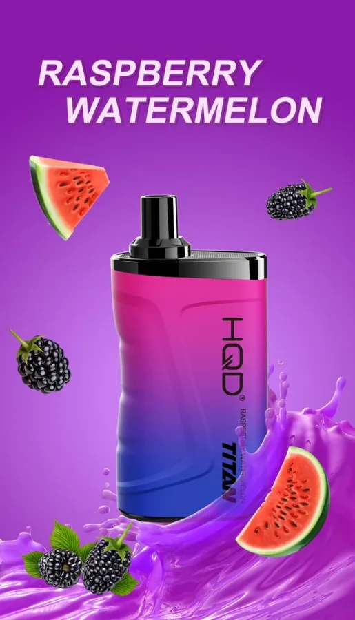 HQD Titan Raspberry Watermelon 7000 Puffs, disposable vape