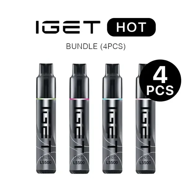 IGET Hot Bundle (4pcs), multipack of disposable vapes