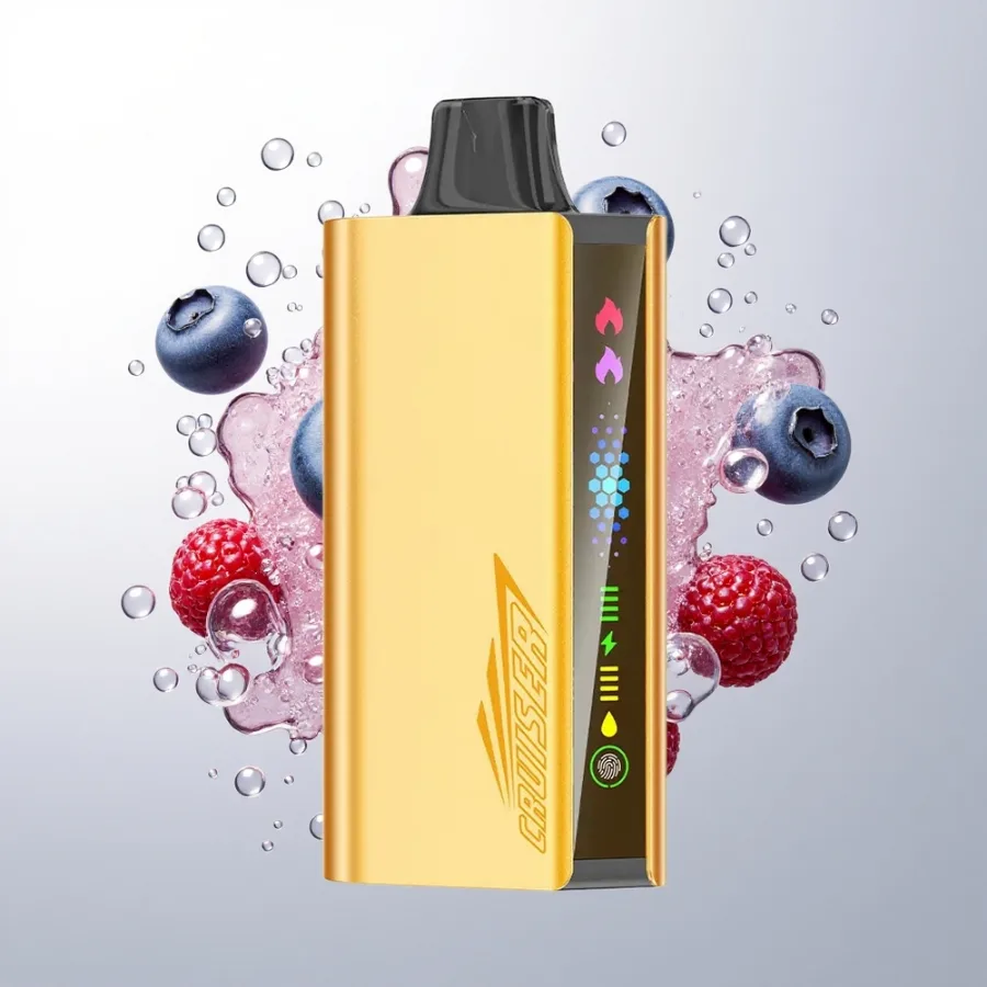 JNR Cruiser 12000 Puffs Animation Screen Display Blueberry Blast, disposable vape
