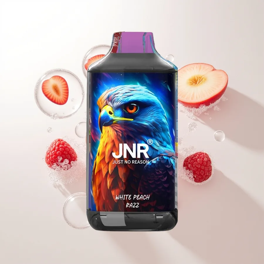 JNR Falcon 16000 Puffs 22ml White Peach Razz, disposable vape