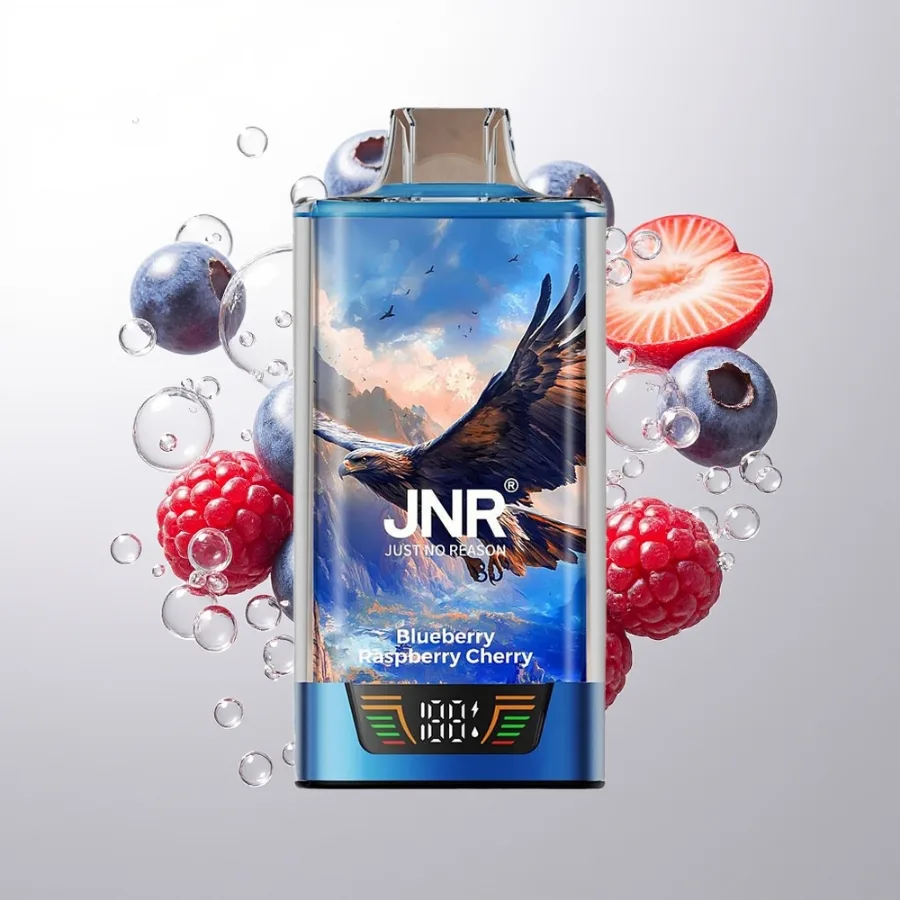 JNR Falcon Pro 28000 30ml 5% Blueberry Raspberry Cherry, disposable vape