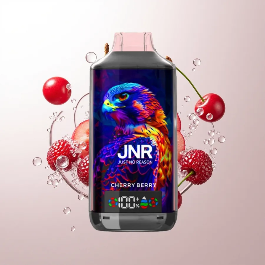 JNR Falcon X 18000 Puffs Dual Mesh Cherry Berry, disposable vape