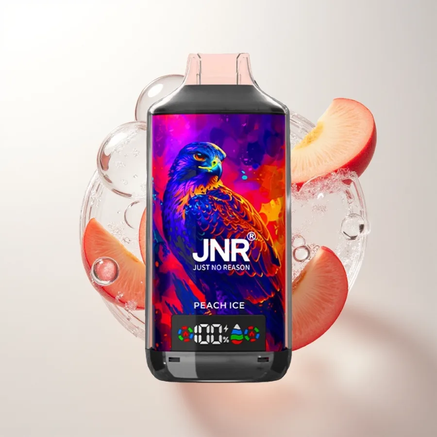 JNR Falcon X 18000 Puffs Dual Mesh Peach Ice, disposable vape