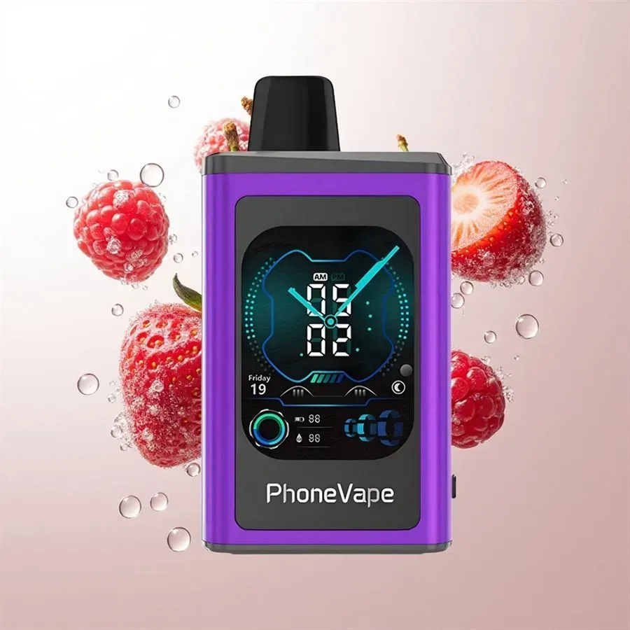 JNR Phonevape 30000 Puffs Cherry Strawberry Raspberry, disposable vape