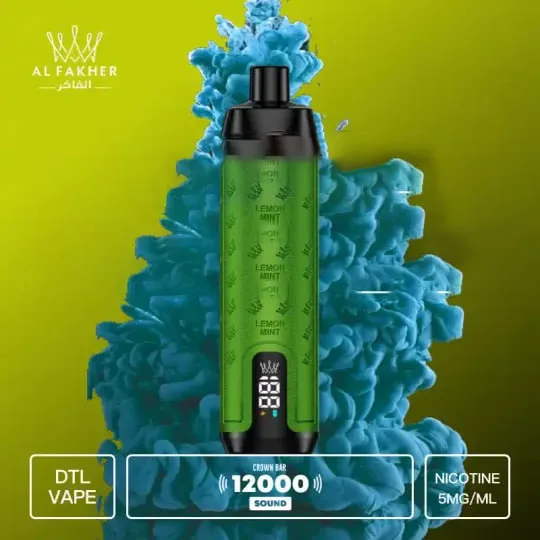 Lemon Mint Al Fakher Crown Bar, disposable vape